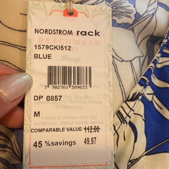 Maaji long sleeve beach dress coverup size M - Picture 4 of 4